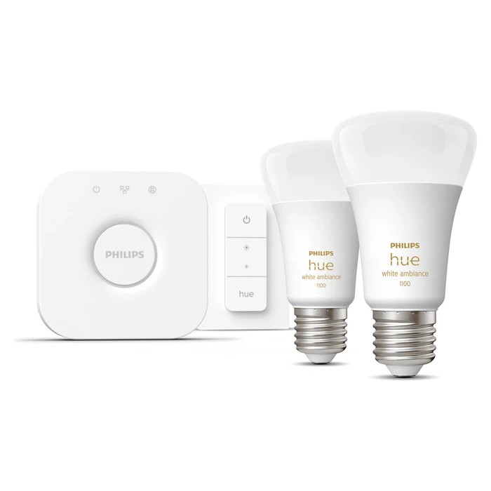 Smart Λάμπα Philips Hue White Ambiance E27 8W 2er Starter Set inkl DS