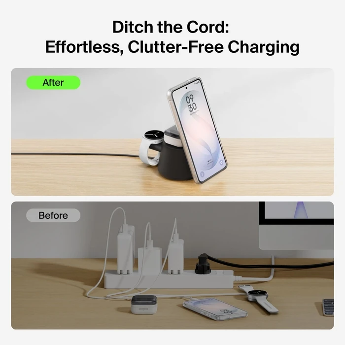 Belkin UltraCharge 25W Qi2 Modular Charging Station (Black)