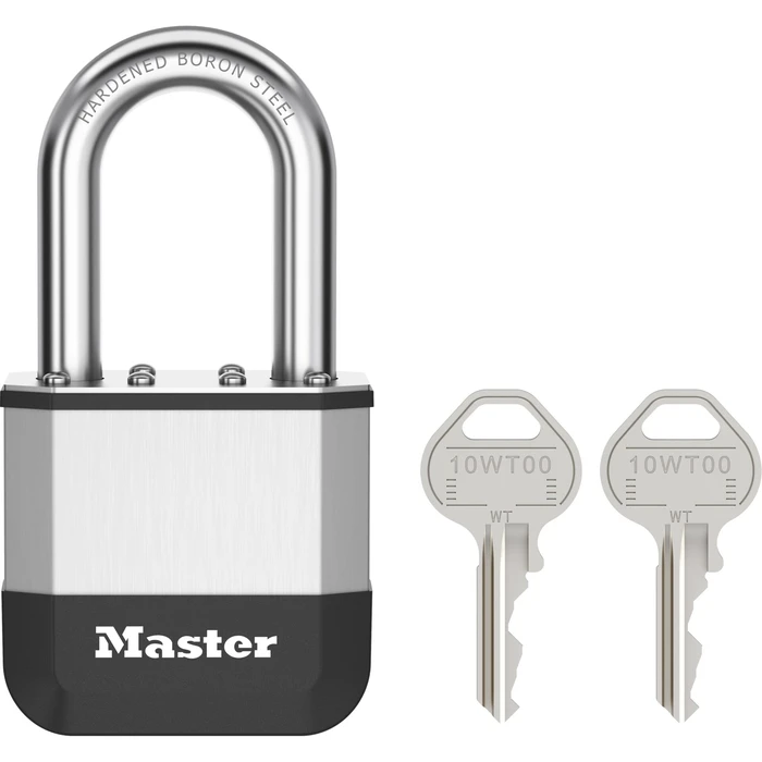 Master Lock Elite 52mm Padlock — 38mm Shackle, 5‑pin Cylinder (SKU 258962, MPN PK5EURDLF)