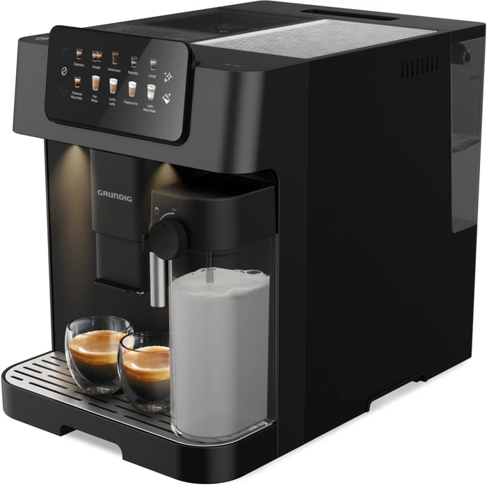 Grundig KVA 7230 Fully Automatic Espresso Machine (Delisia Coffee) - Black / Dark Silver