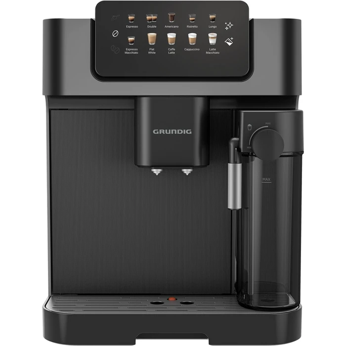 Grundig KVA 7230 Fully Automatic Espresso Machine (Delisia Coffee) - Black / Dark Silver