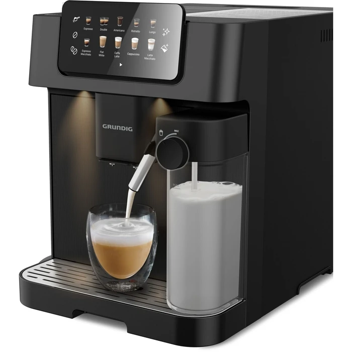 Grundig KVA 7230 Fully Automatic Espresso Machine (Delisia Coffee) - Black / Dark Silver