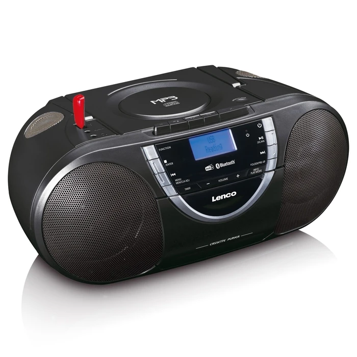 Lenco Boombox DAB+/FM Radio CD Player Bluetooth Portable Black