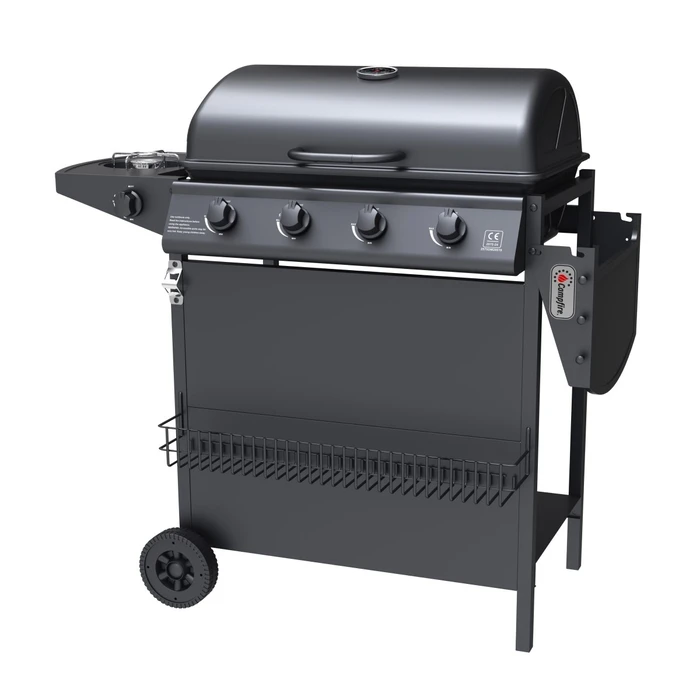 Campfire Gas Barbecue Grill with 4 Burners & Extra Side Burner (SKU 25-34719)