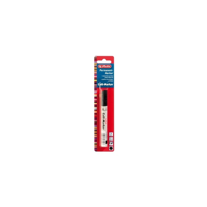 Herlitz Permanentmarker Colli 1-4mm Cone Tip Black - 1 pc Blister