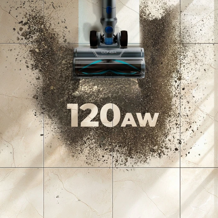 Cecotec Rockstar Rs50 Επαναφορτιζόμενη Σκούπα 2 σε 1 Stick & Χειρός 33.6V Μαύρη-Τυρκουάζ