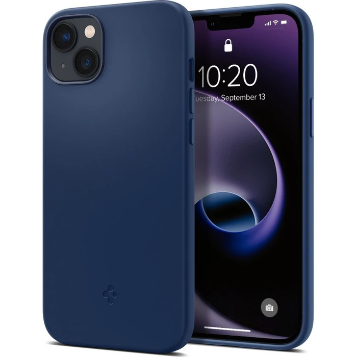 Spigen Silicone Fit Mag MagSafe Apple iPhone 14 Plus / 15 Plus Navy Blue