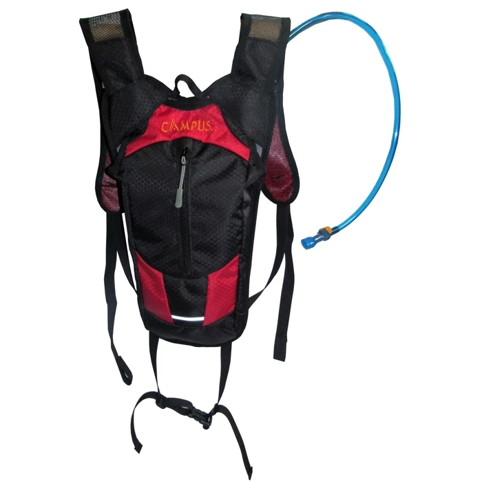 Campus BIKE Backpack 6L, Black-Red, includes 1.5L hydration bladder