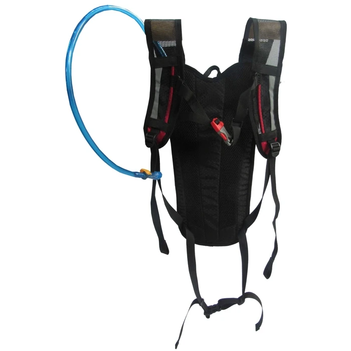 Campus BIKE Backpack 6L, Black-Red, includes 1.5L hydration bladder