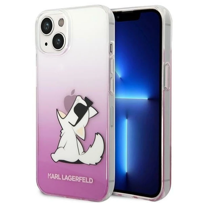 Karl Lagerfeld KLHCP14MCFNRCPI Apple iPhone 14 Plus / 15 Plus hardcase pink Choupette Fun