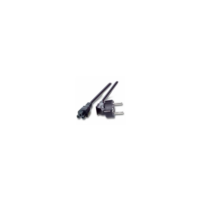 EFB Power Cable Schuko (Schutzkontakt) 90° to IEC C15 180°, Black, 1.8 m, 3x0.75 mm² (EK550.1,8, SKU 264093, EAN 4049759076689)