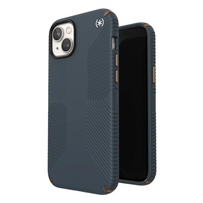 Speck Presidio2 Grip MICROBAN Apple iPhone 14 Plus / 15 Plus (Charcoal / Cool Bronze / Slate)
