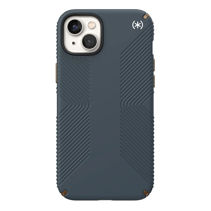 Speck Presidio2 Grip MICROBAN Apple iPhone 14 Plus / 15 Plus (Charcoal / Cool Bronze / Slate)