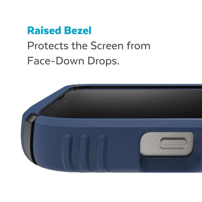Speck Presidio2 Grip MICROBAN Apple iPhone 14 Plus / 15 Plus (Coastal Blue / Black / White)