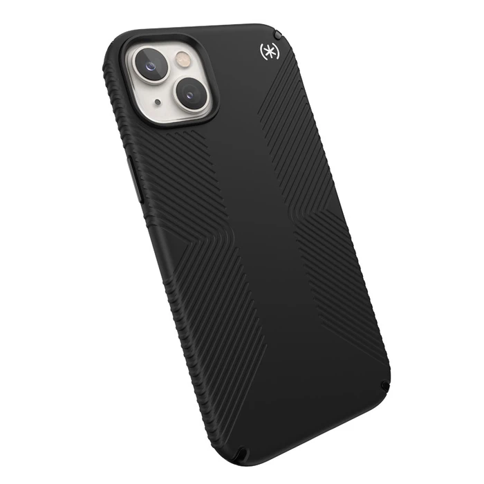 Speck Presidio2 Grip MICROBAN Apple iPhone 14 Plus / 15 Plus (Black / Black / White)