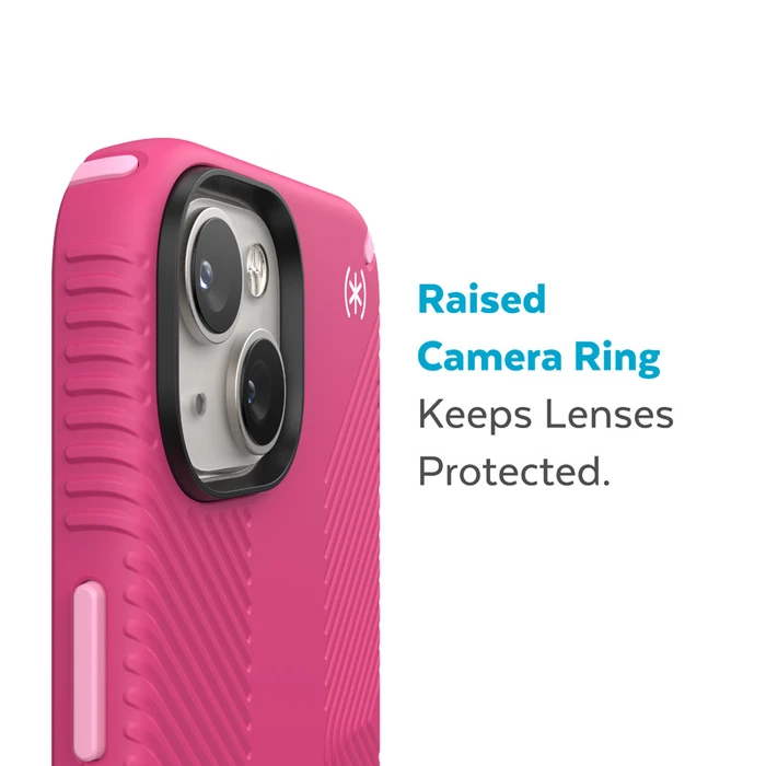 Speck Presidio2 Grip MagSafe MICROBAN Apple iPhone 14 Plus / 15 Plus (Digitalpink / Blossompink / White)