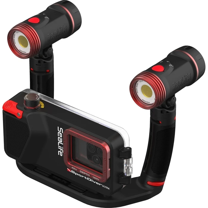 SeaLife SportDiver Ultra Pro 5000 Duo (SL407) Underwater Smartphone Housing Set with Dual Sea Dragon 2500 Lights
