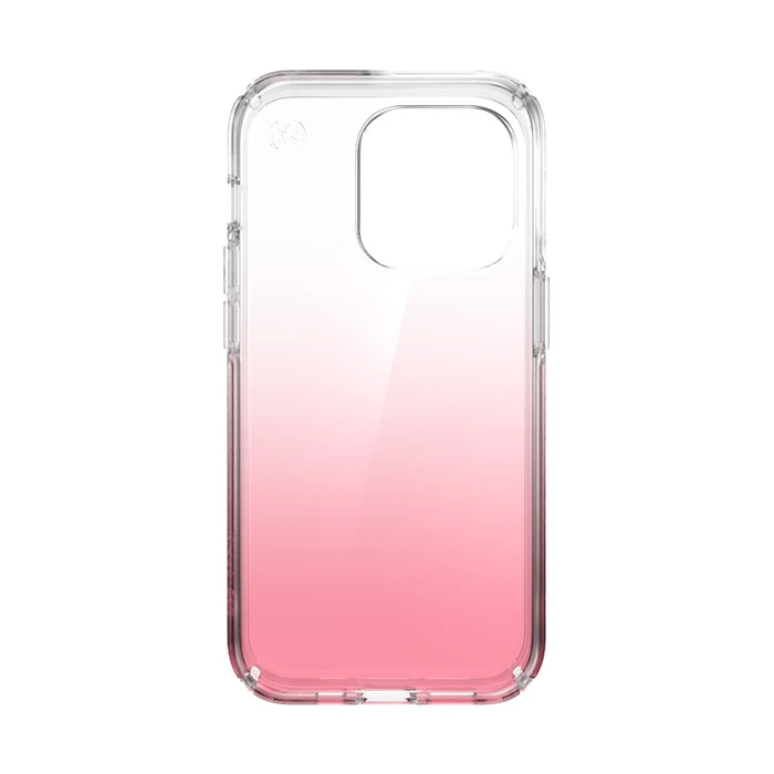 Speck Presidio Perfect-Clear Ombre MICROBAN Apple iPhone 14 Pro (Clear / Vintage Rose Fade)