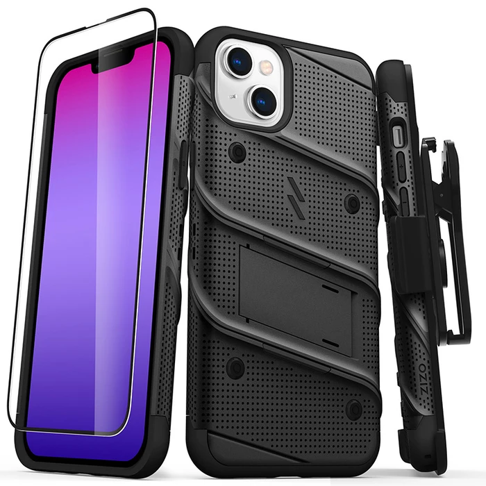 ZIZO BOLT Series Apple iPhone 14 Plus / 15 Plus with tempered glass (Black)