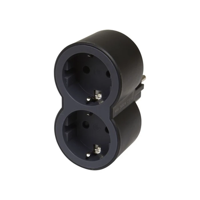 Πολύπριζο Ασφαλείας Legrand SurgeArrest 2 Outlets Black/Grey