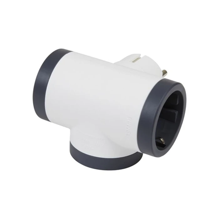 Πολύπριζο Ασφαλείας Legrand SurgeArrest 3 Outlets White/Grey