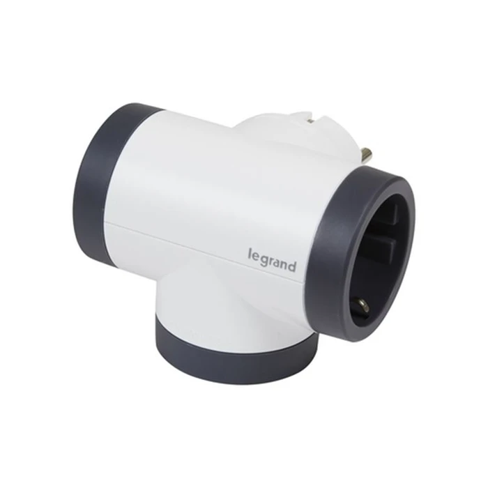 Πολύπριζο Ασφαλείας Legrand SurgeArrest 3 Outlets Black/Grey Rotating