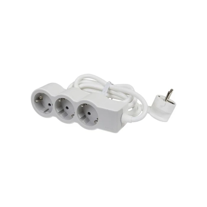 Πολύπριζο Ασφαλείας Legrand SurgeArrest 3 Outlets 1.5m Cable White/Grey