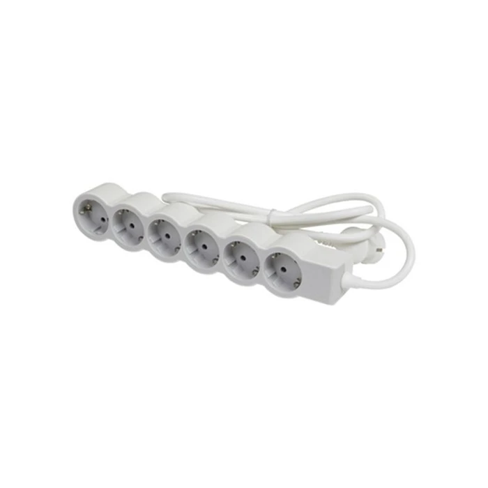 Πολύπριζο Ασφαλείας Legrand SurgeArrest 6 Outlets 1.5m Cable White/Grey