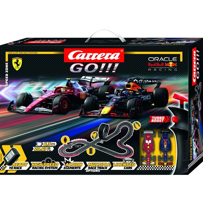 Carrera GO Speed Zone Σετ Πίστας 1:43 - Oracle Red Bull Racing RB21 & Ferrari SF-25 (6+)