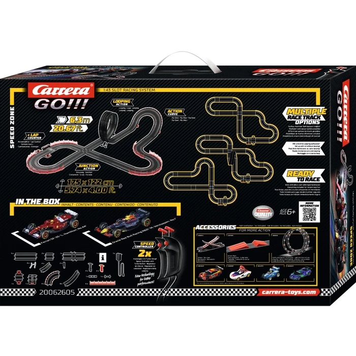 Carrera GO Speed Zone Σετ Πίστας 1:43 - Oracle Red Bull Racing RB21 & Ferrari SF-25 (6+)