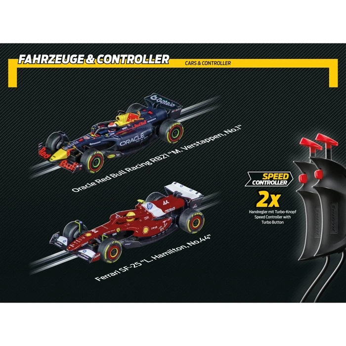 Carrera GO Speed Zone Σετ Πίστας 1:43 - Oracle Red Bull Racing RB21 & Ferrari SF-25 (6+)
