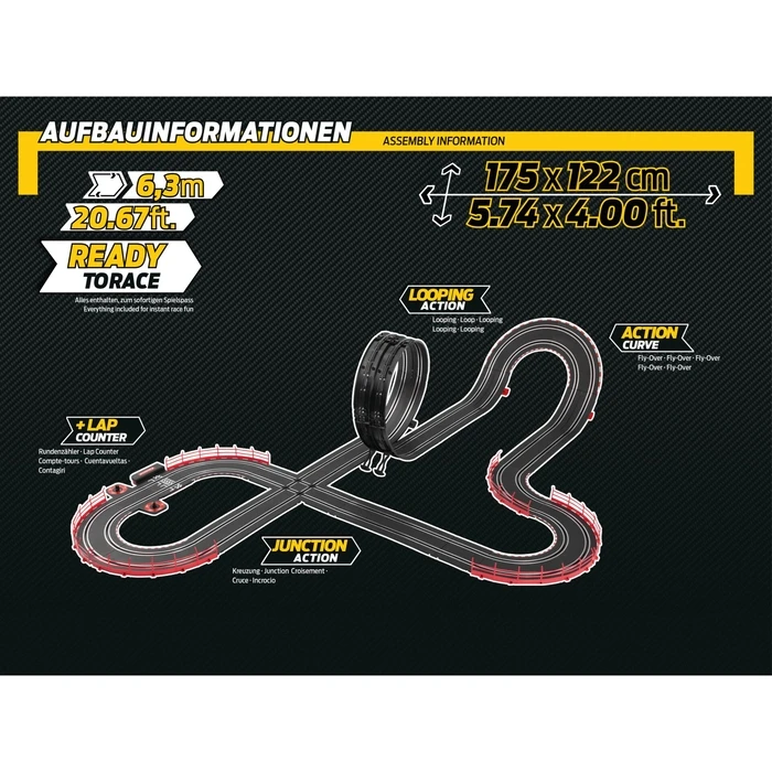 Carrera GO Speed Zone Σετ Πίστας 1:43 - Oracle Red Bull Racing RB21 & Ferrari SF-25 (6+)