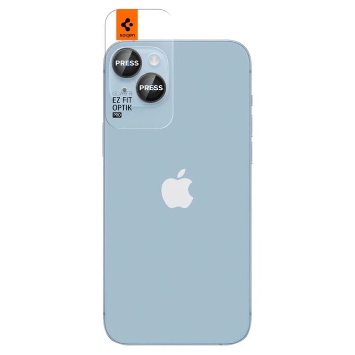 Spigen Optik.tr ez Fit Camera Protector Apple iPhone 14 / 14 Plus / 15 / 15 Plus Black [2 PACK]