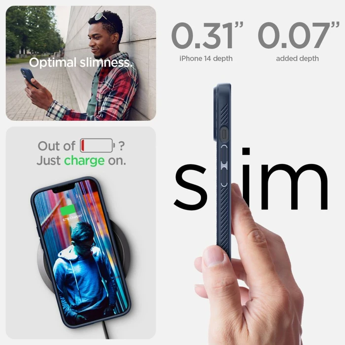 Spigen Liquid Air Apple iPhone 14 Plus / 15 Plus Navy Blue
