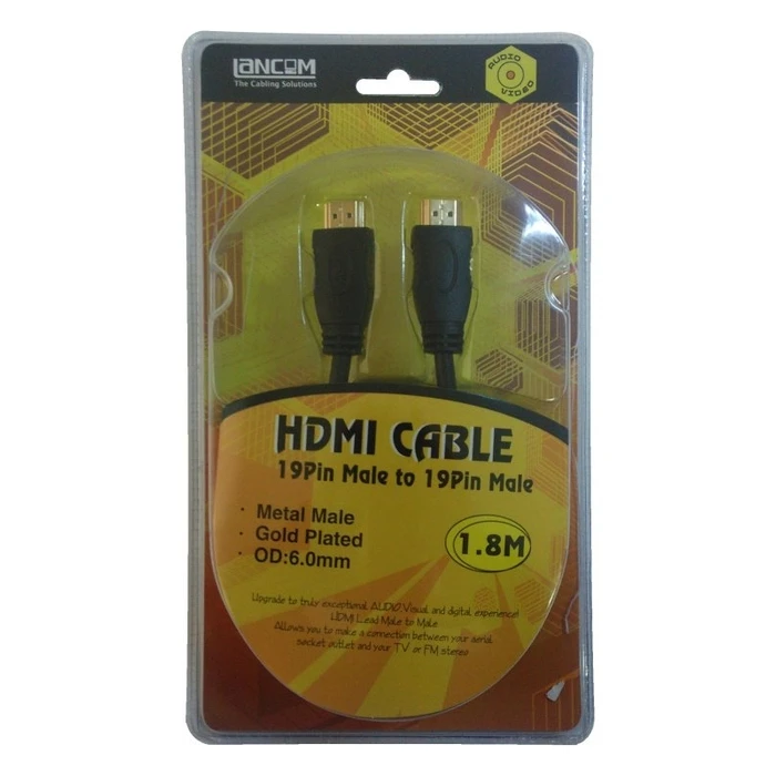 HDMI Cable 19-pin Male to Male with Filter - LANCOM (1.8 m)