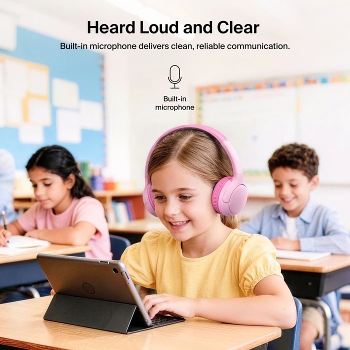 Belkin Soundform Mini 2 Wireless On-Ear for Kids, Pink