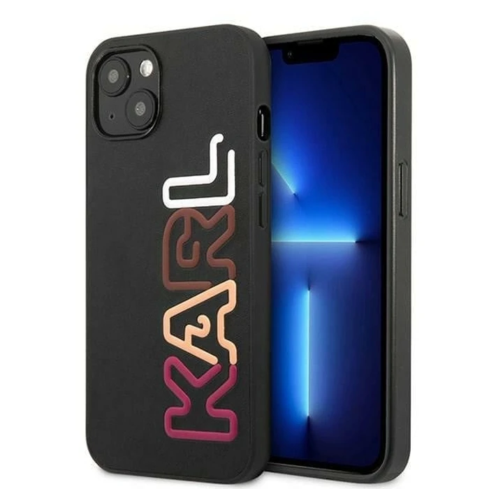 Karl Lagerfeld KLHCP13SPCOBK Apple iPhone 13 mini black hardcase Multipink Brand