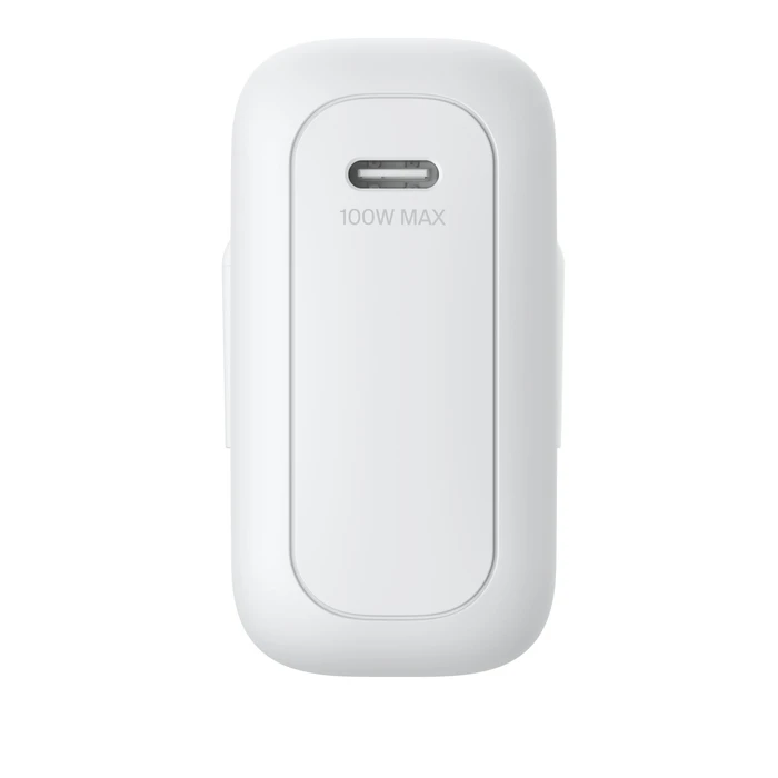 Belkin BOOSTCharge 100W USB-C GaN φορτιστής τοίχου με αναδιπλούμενο βύσμα - Λευκό (WCH025KQWH)