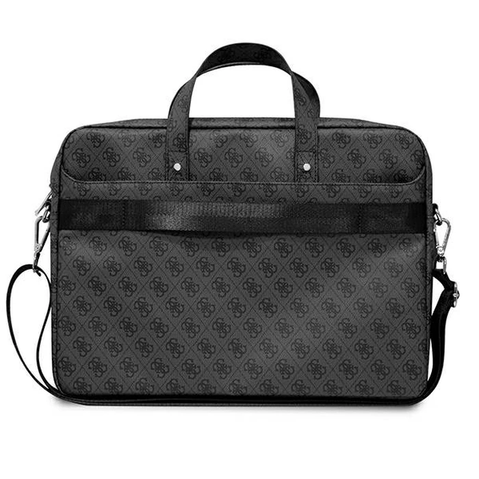 Guess GUCB15P4TK 16 inch black Saffiano 4G Hot Stamp Triangle Logo