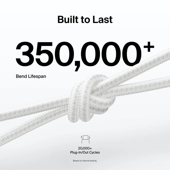 Belkin BOOSTCHARGE Braided USB-A to USB-C Cable 2 m White (CAB022HQ2MWH)