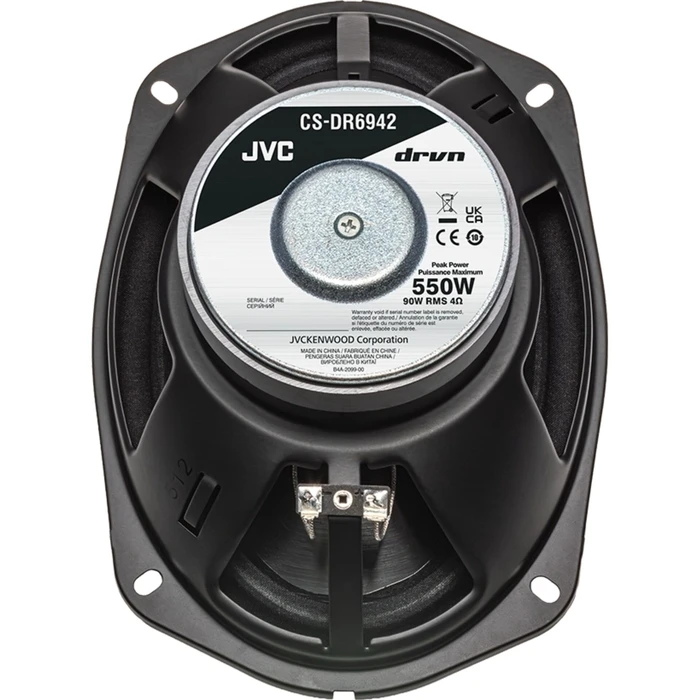 JVC CS-DR6942 Car Speakers 6x9" 4-way (Peak 550W / RMS 90W)