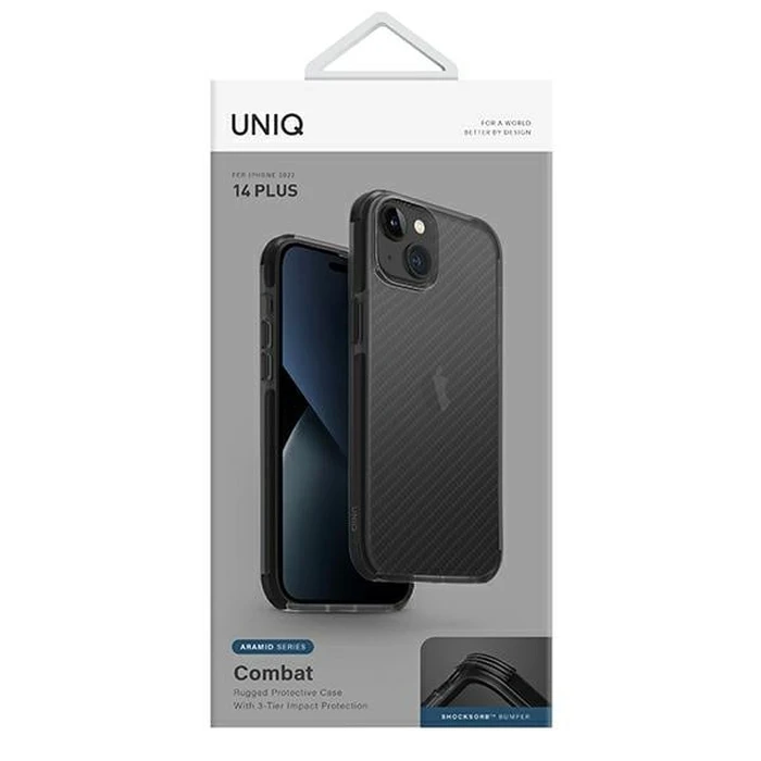 UNIQ Combat Apple iPhone 14 Plus / 15 Plus carbon black