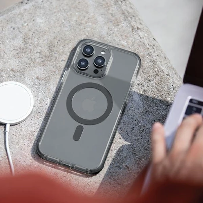 UNIQ Combat Apple iPhone 14 Pro Magclick Charging concrete charcoal