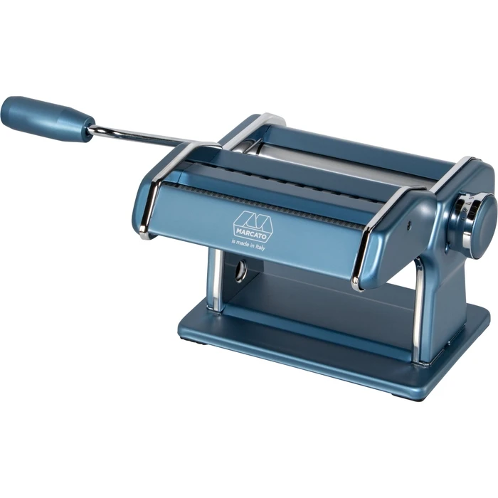 Marcato Atlas+ (Atlas 150 Design) Manual Pasta Machine - Powder Blue, Stainless Steel