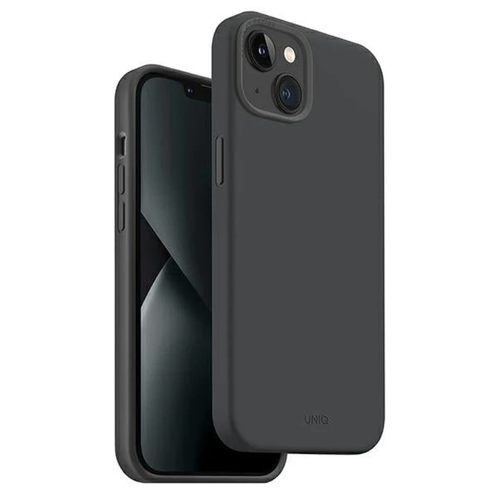UNIQ Lino Hue Apple iPhone 14 Plus / 15 Plus Magclick Charging charcoal grey