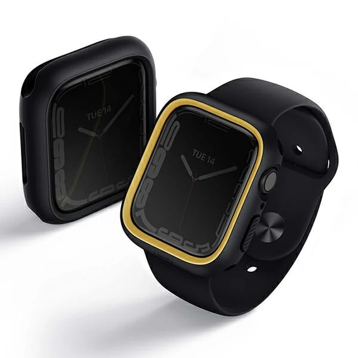 UNIQ Moduo Case Apple Watch 4/5/6/7/8/9/SE 44/45mm black-mustard/midnight-mustard
