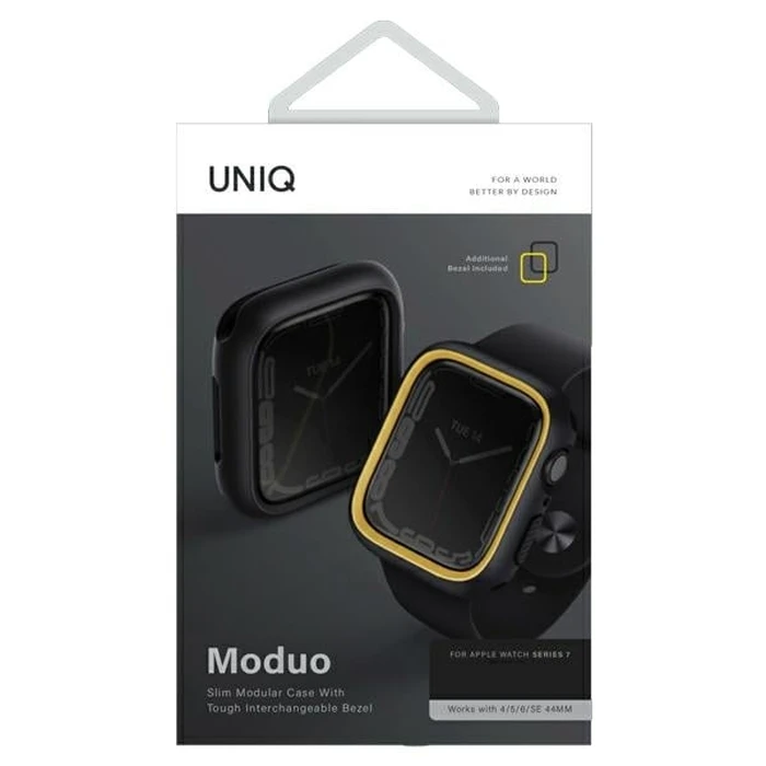 UNIQ Moduo Case Apple Watch 4/5/6/7/8/9/SE 44/45mm black-mustard/midnight-mustard