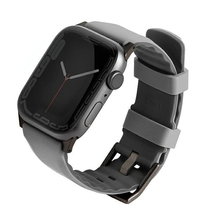 UNIQ Linus strap Apple Watch 4/5/6/7/8/9/SE/10 40/41/42mm Airosoft Silicone gray/chalk grey