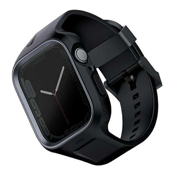 Belt + case UNIQ Monos 2in1 Apple Watch 4/5/6/7/8/9/SE 44/45mm black/midnight black
