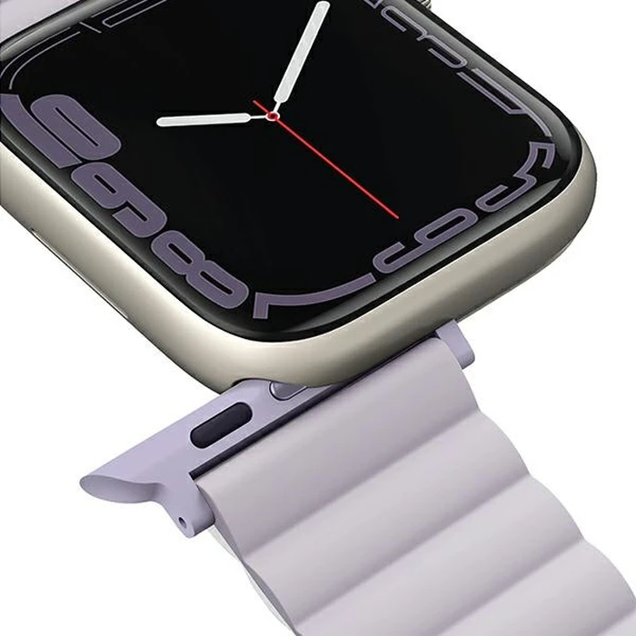 UNIQ Revix strap Apple Watch 4/5/6/7/8/SE/SE2/9/10 40/41/42mm Reversible Magnetic lilac-white/lilac-white